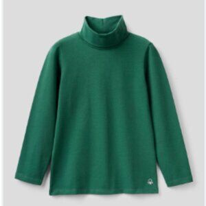 🐢 Benetton Turtleneck | Forest Green | Youth Sz XL 14/16